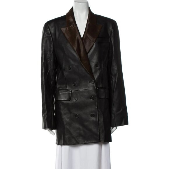 KHAITE Jackets & Blazers - NWT Khaite Balton Black Leather Blazer Jacket